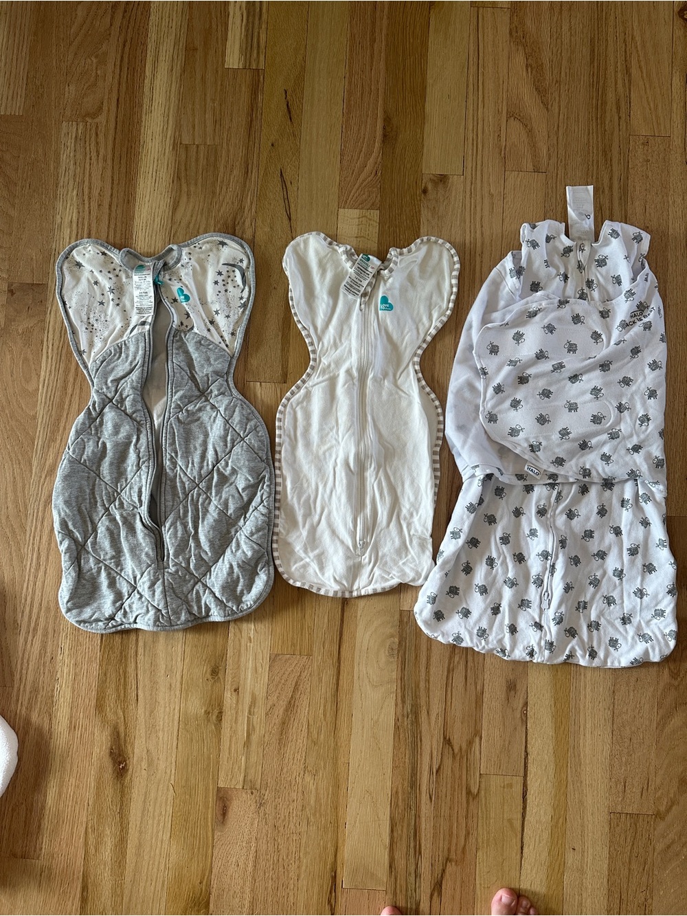 Love to Dream (2) and Halo Swaddle (1) - Baby Sleep Sacks